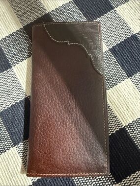 Men's Brown Leather Colt Long Billfold Leather